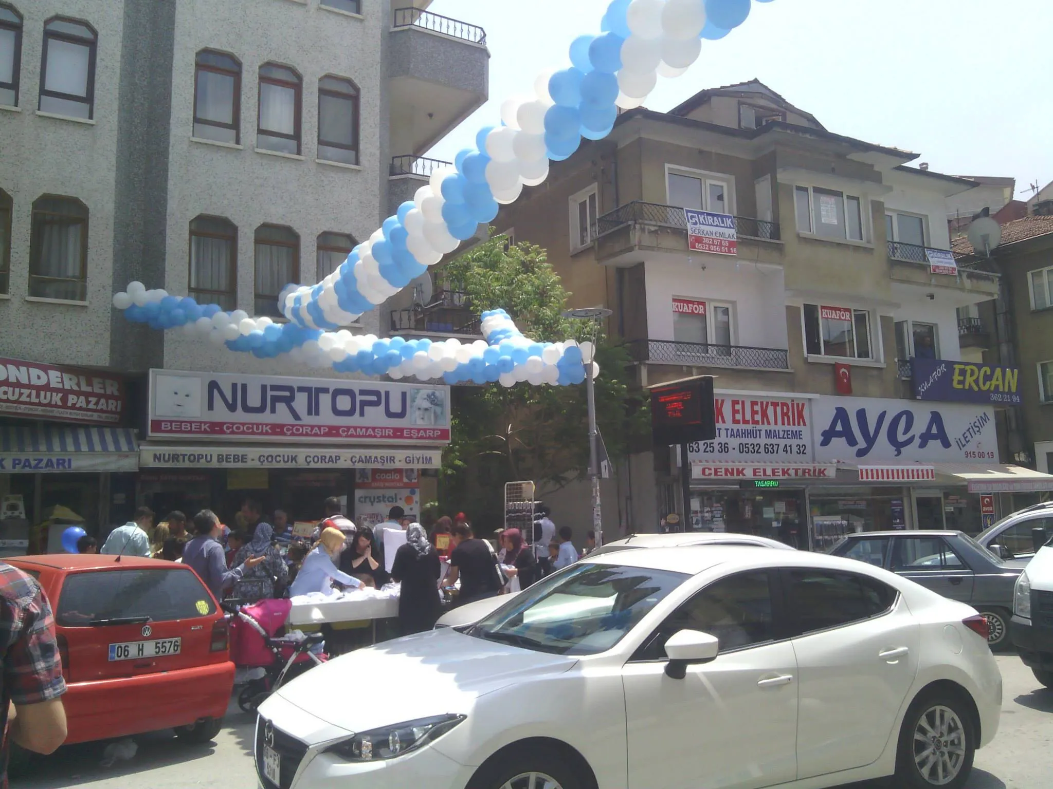 Ankara cinsiyet partisi için pembe konfeti