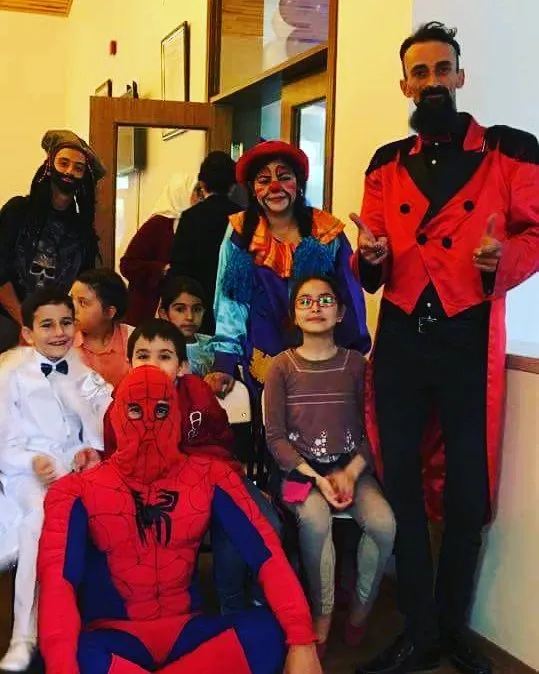 İzmir baby shower için mavi motor konseptli balon