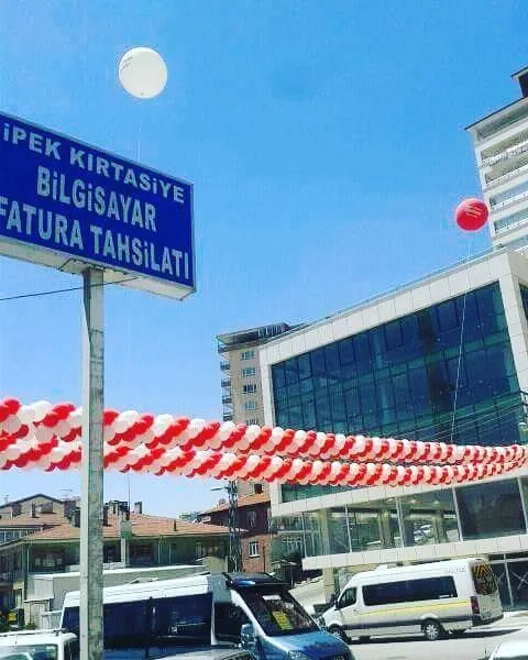 Ankara kına ve düğün için balon standı